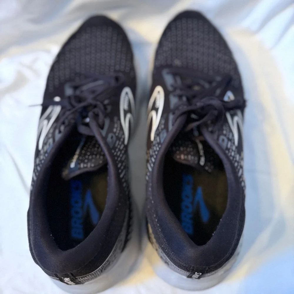 Brooks Glycerin GTS 20 Mens Running Shoes Black White Stability Sneaker 12 D